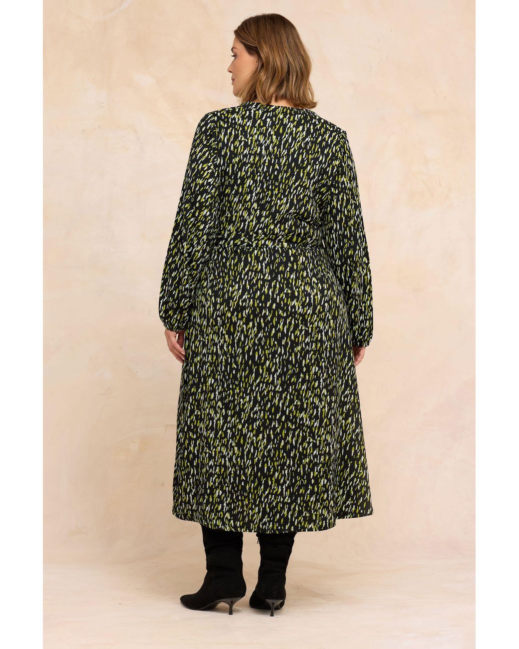 Evans Green Split Front Dress