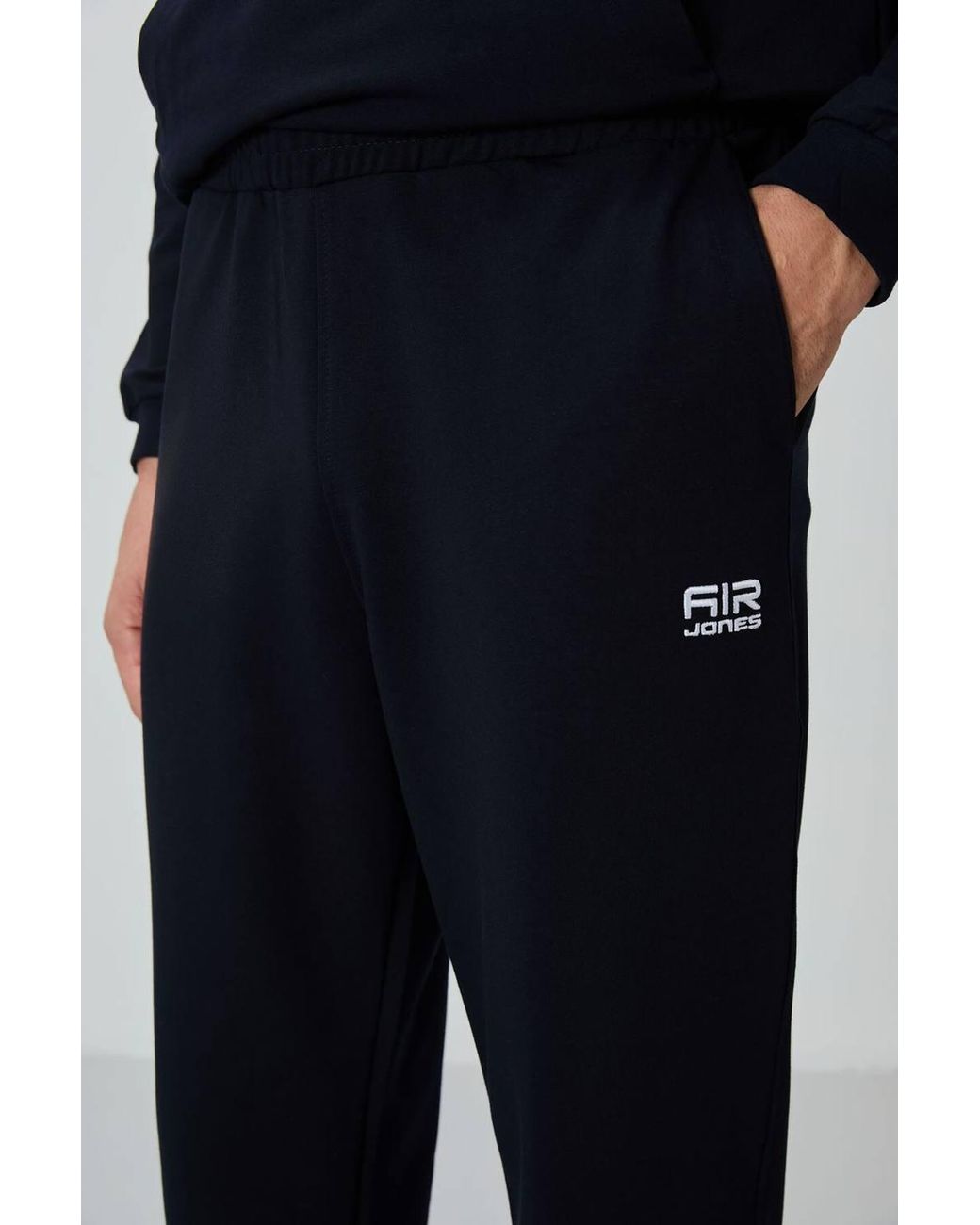 TOMMY LIFE Blue Zip-Front Sweatshirt & Pants Set for men