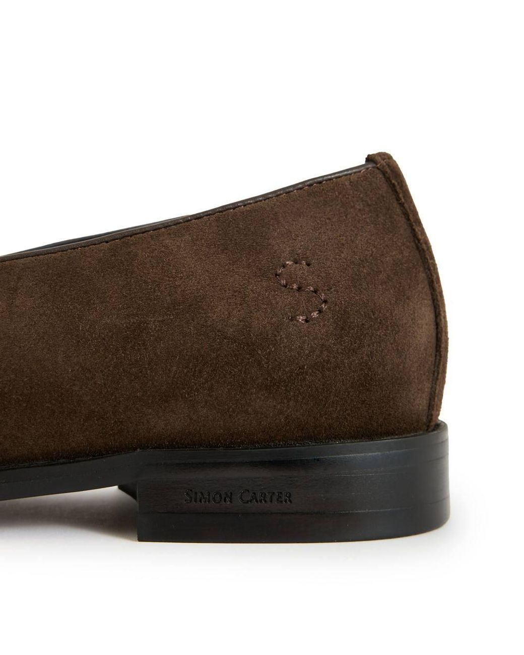 Simon Carter Brown Fes Loafer Shoes for men