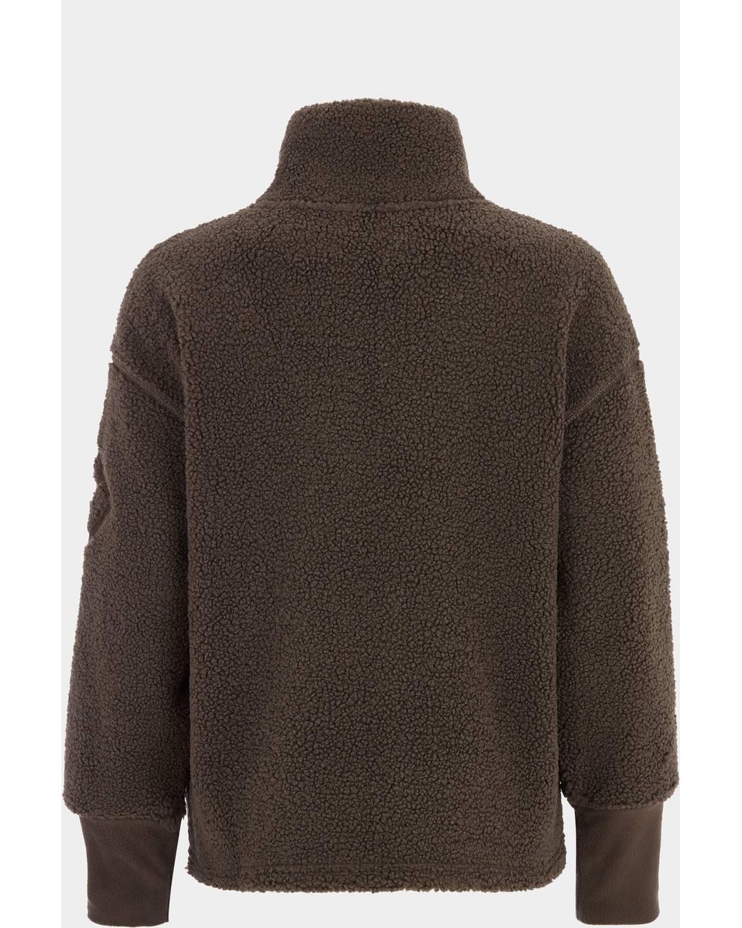 Didriksons Brown Melissa Teddy Fleece Full-Zip