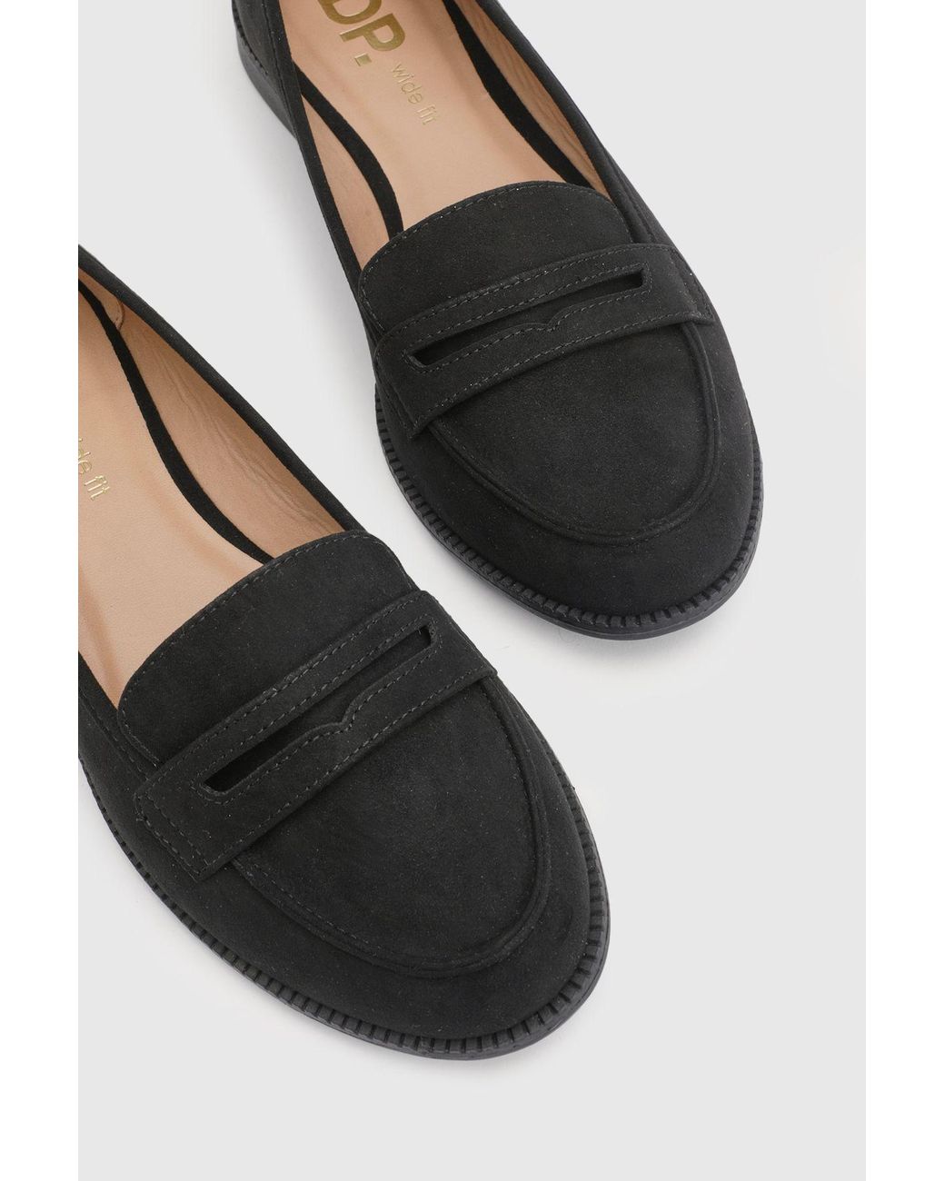Dorothy Perkins Blue Wide Fit Lara Penny Loafers