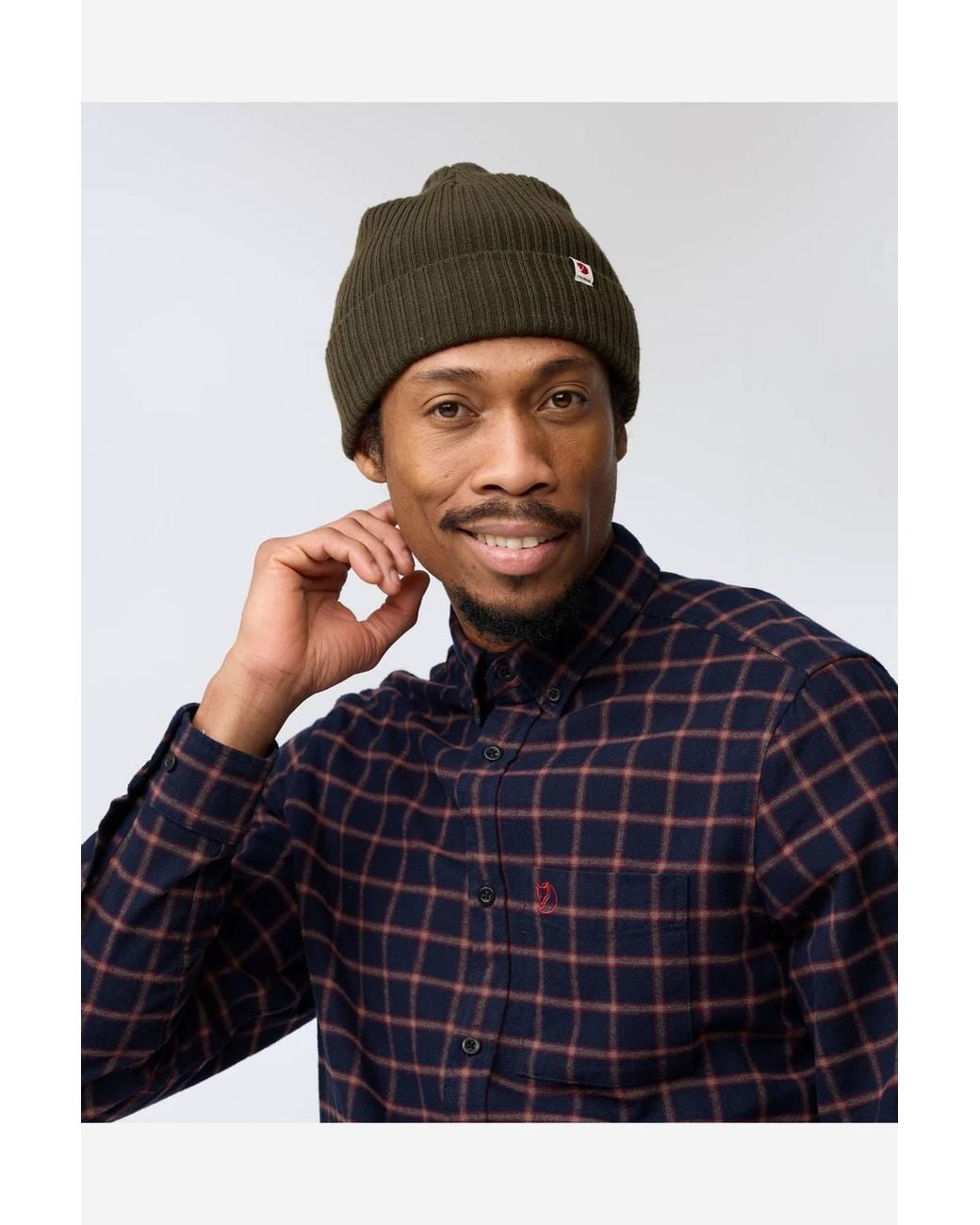 Fjallraven Blue Classic Style Long Sleeve Collared Regular Fit Shirt for men