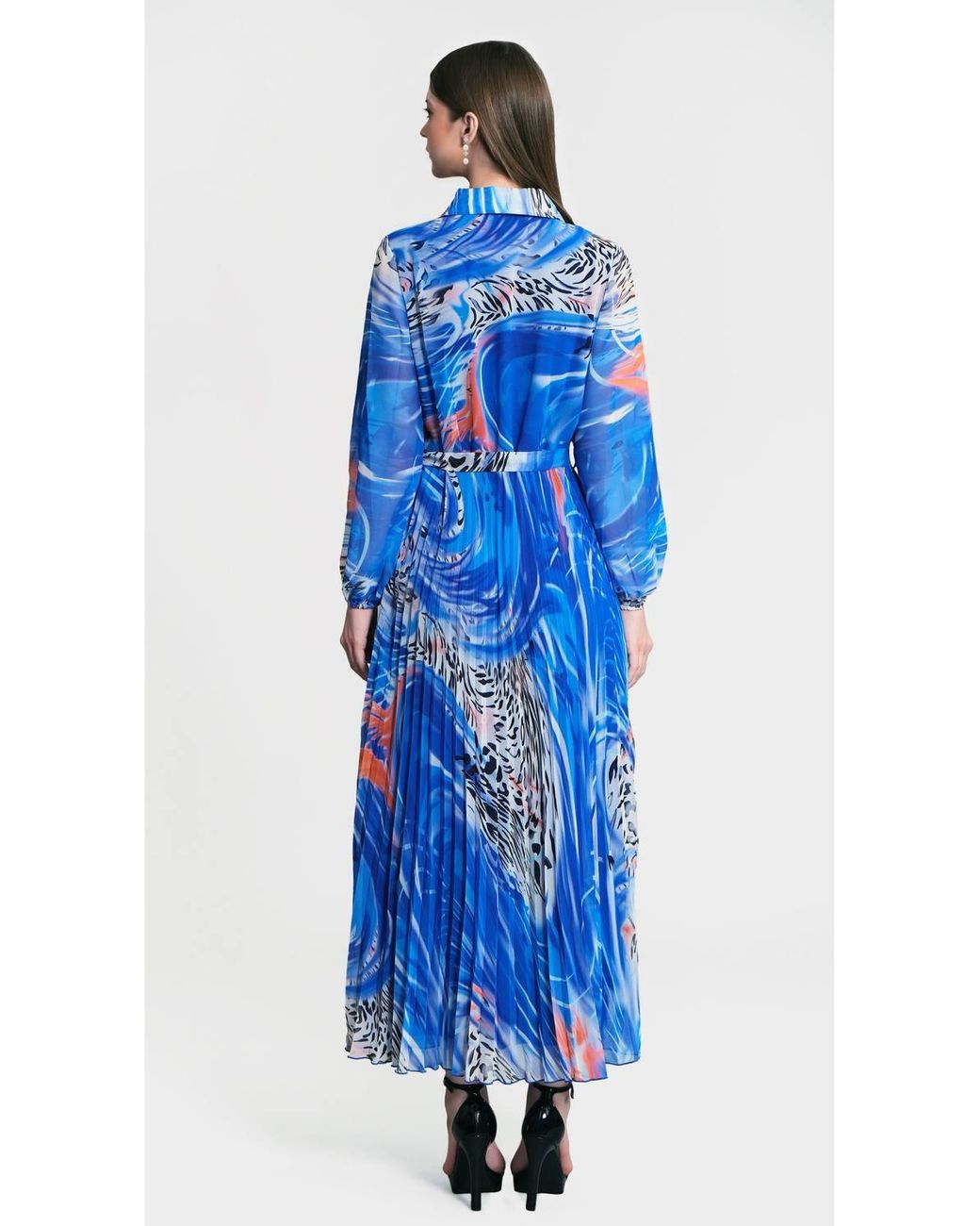 LuvForever Fashion Blue Skye Midi Dress