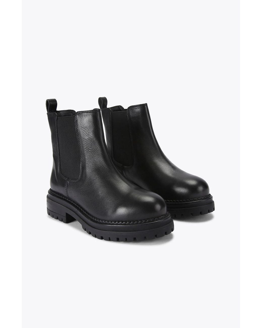 Carvela Kurt Geiger Black 'Headline' Leather Boots