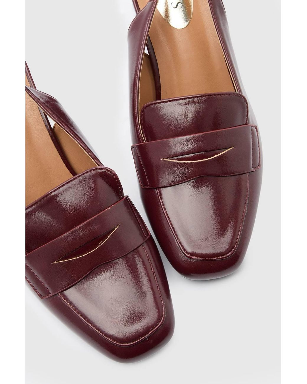 Wallis Pink Audrey Faux Leather Slingback Buckle Detail Block Heeled Loafers