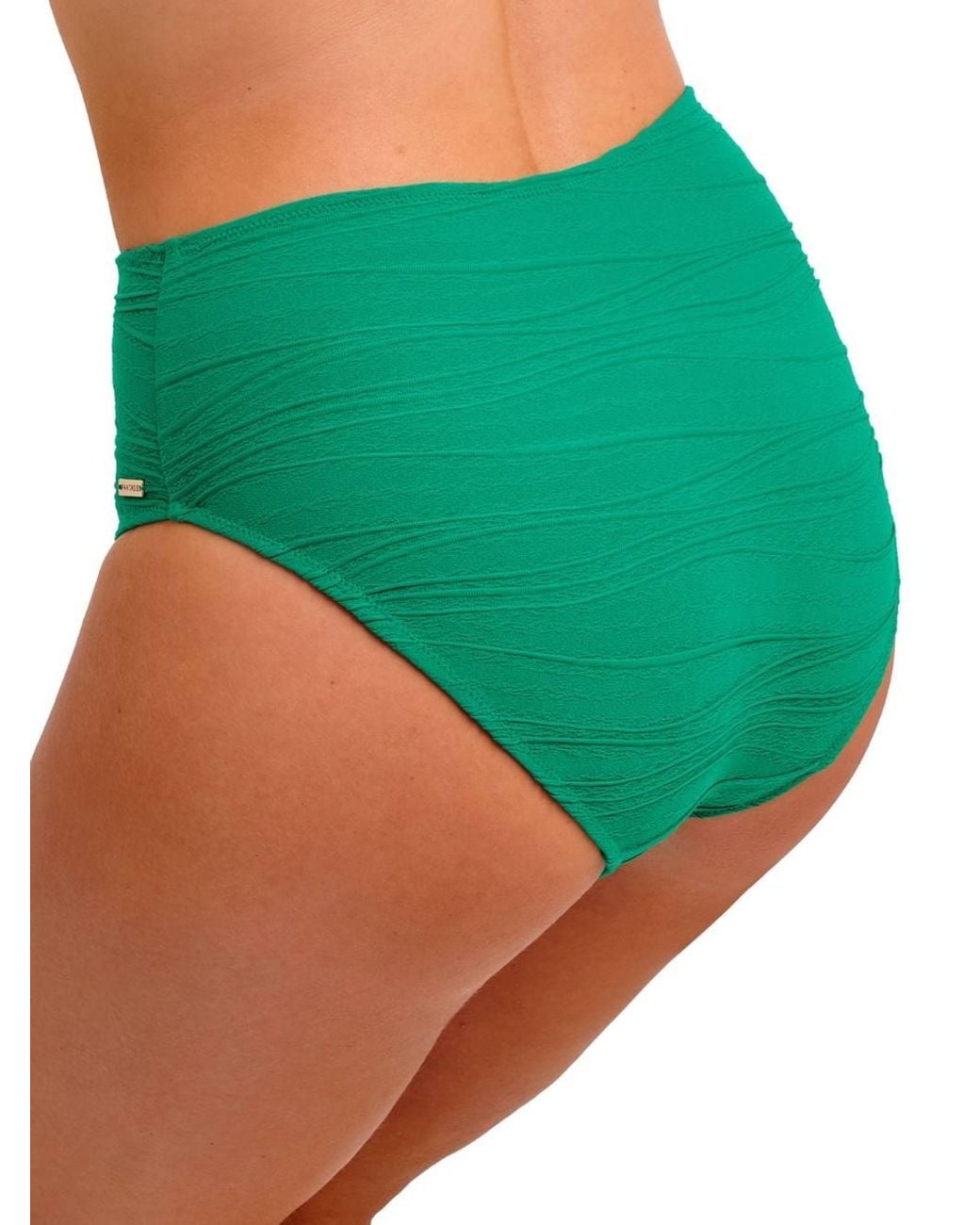 Fantasie Green Beach Waves High Waist Bikini Brief
