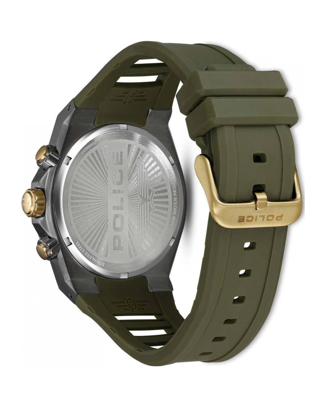 Police Green Pewgo0000603 Uros 53Mm Quartz Watch for men