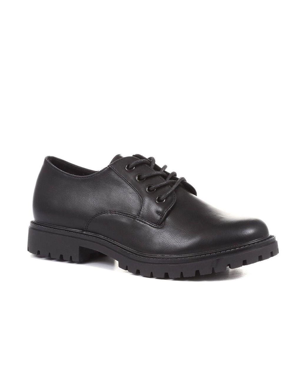Pavers Black Lightweight Lace Up Shoes