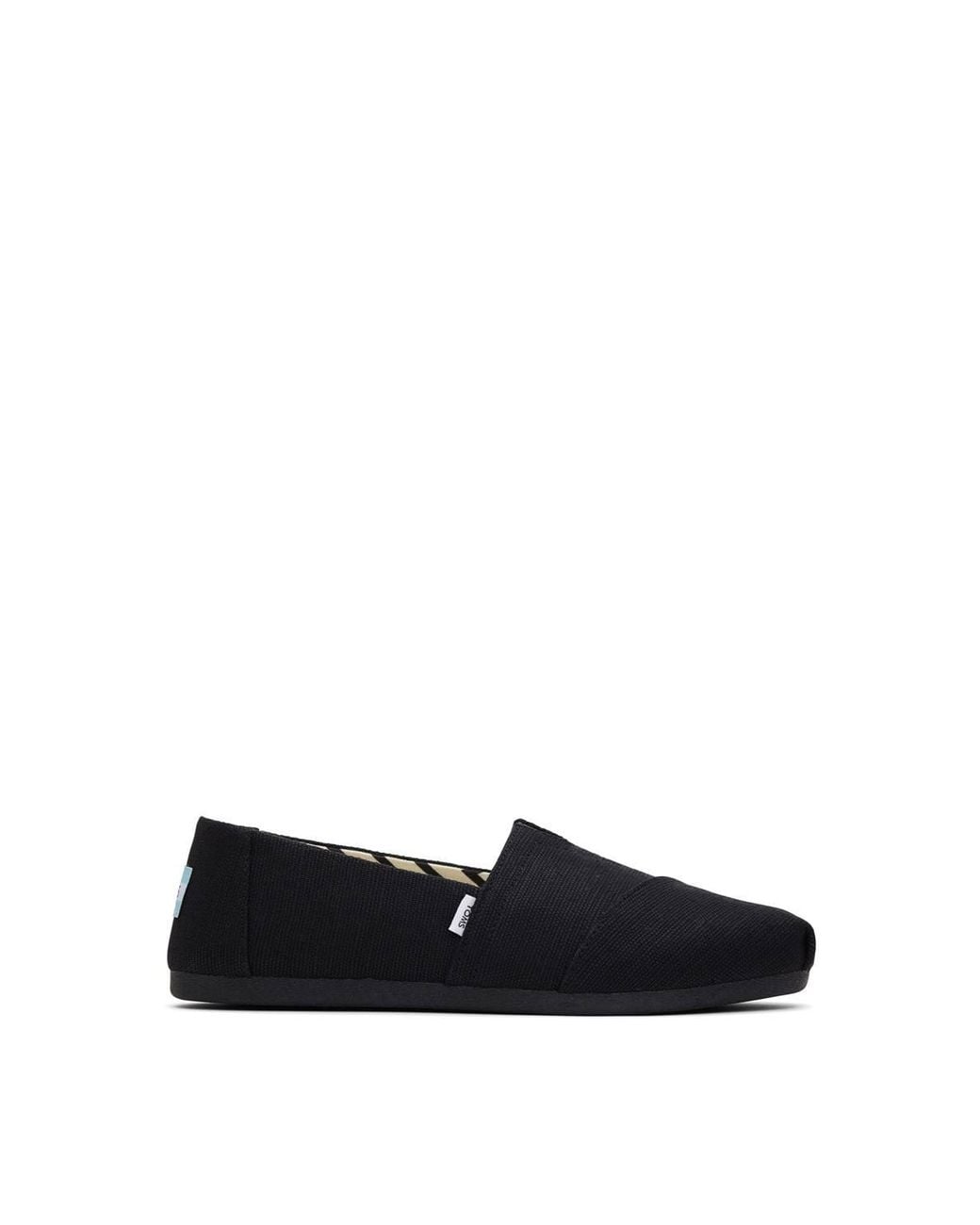 TOMS Black Alpargata Slip On Shoe