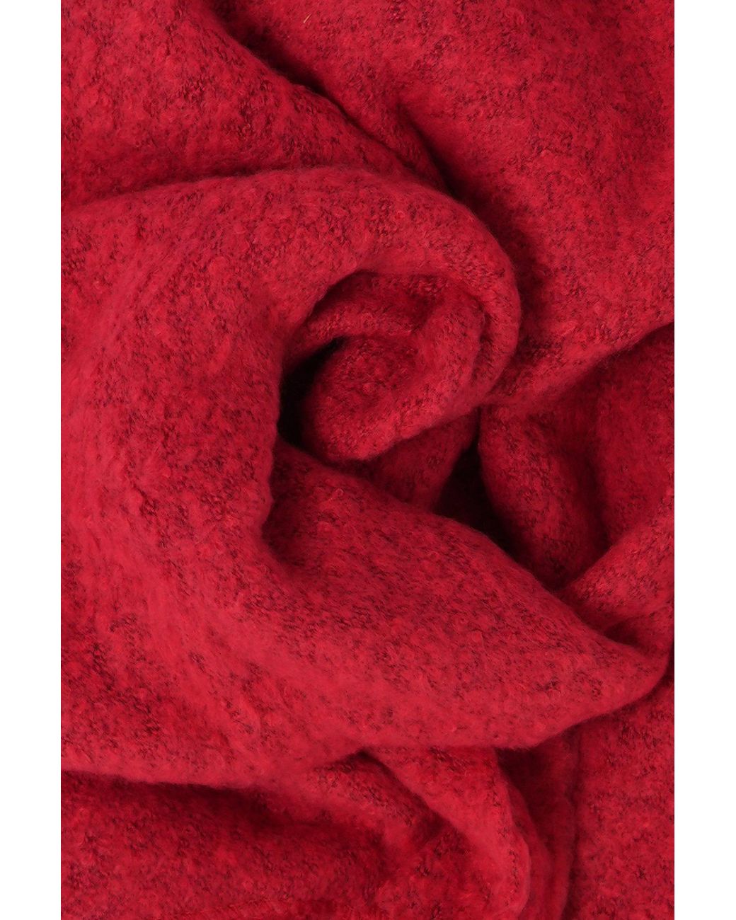 SARTA Red Evie Heavyweight Asymmetric Scarf