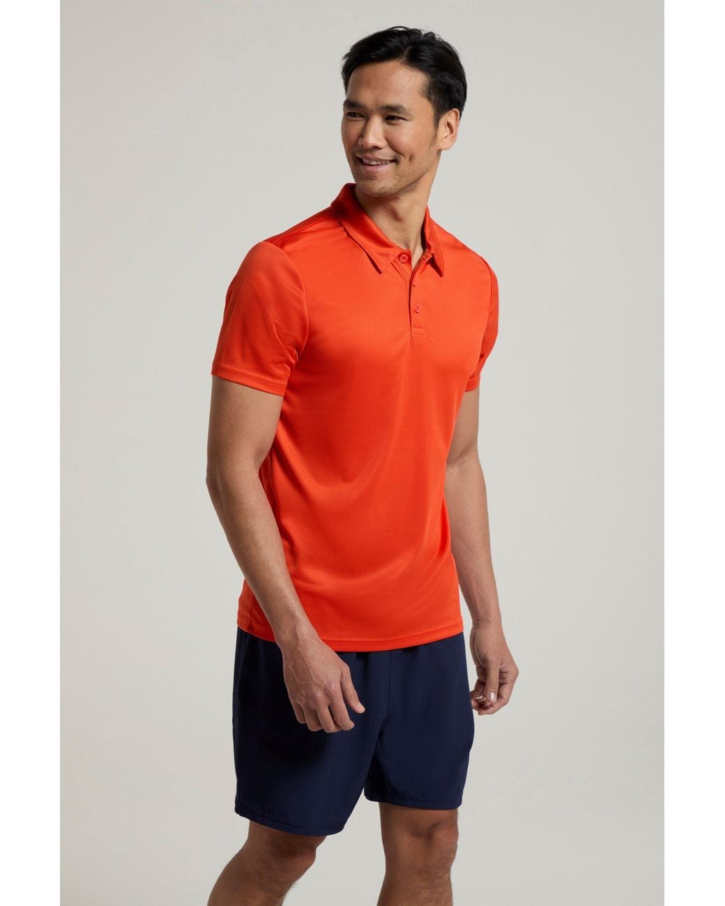 Mountain Warehouse Red 'Endurance' Isocool Uv Protection Quick Dry Breathable Polo Top for men