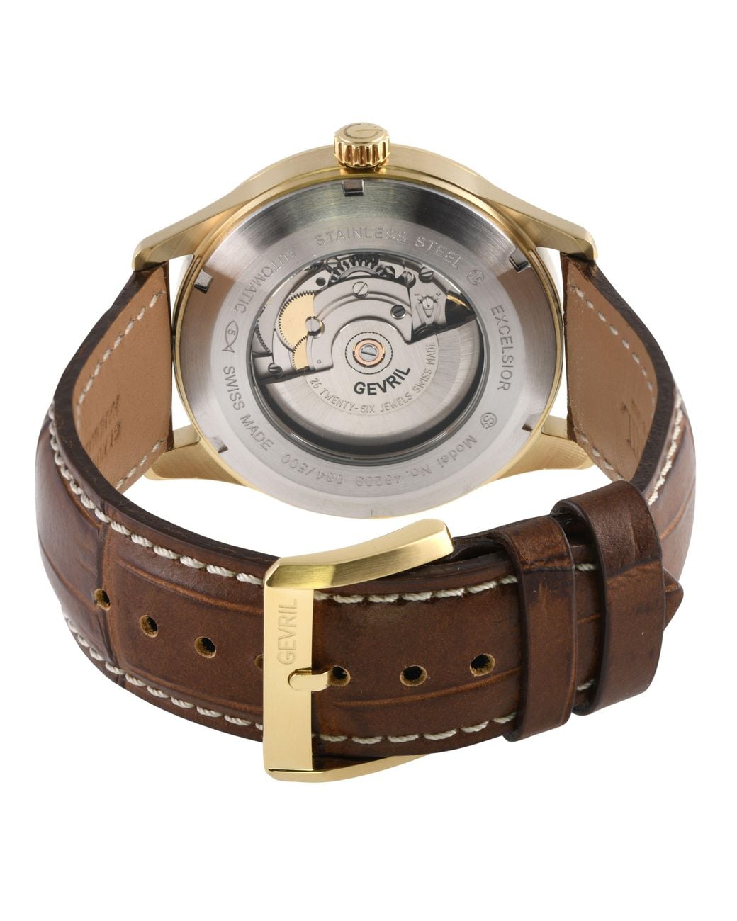 Gevril Gray Excelsior 48203 Swiss Automatic Sw240 Watch for men