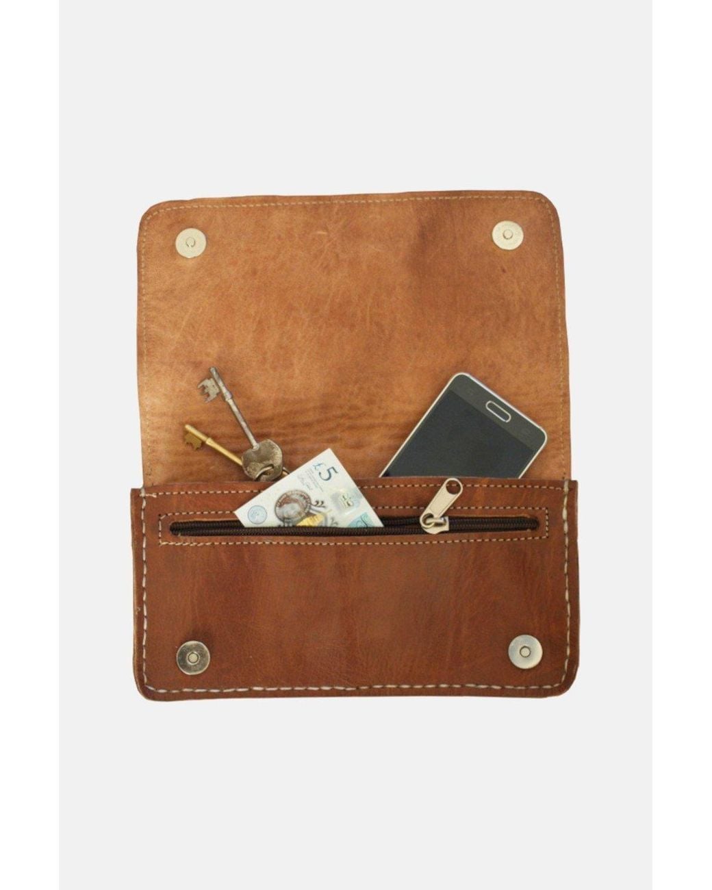 Berber Leather Brown 'The Kenitra' Leather Shoulder Bag
