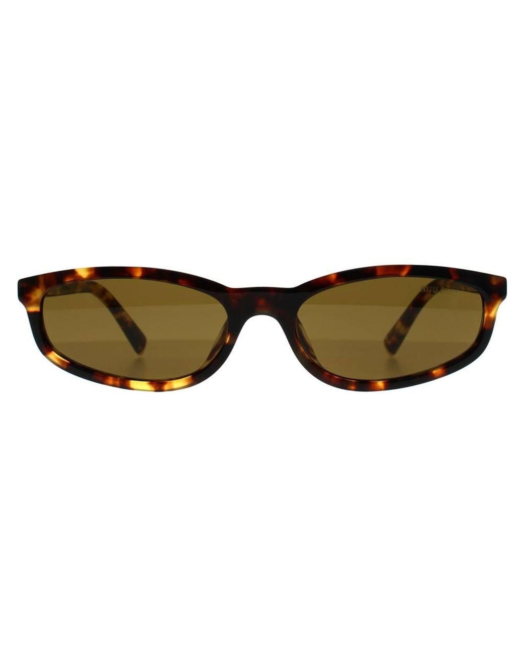Miu Miu Brown Oval Honey Havana Dark Mua06S