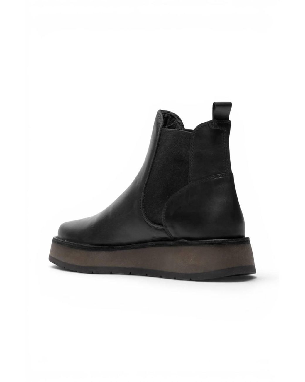 Infinity Leather Black Fly London Rawi131 Chelsea Leather Ankle Pull-On Classic Comfort Boots