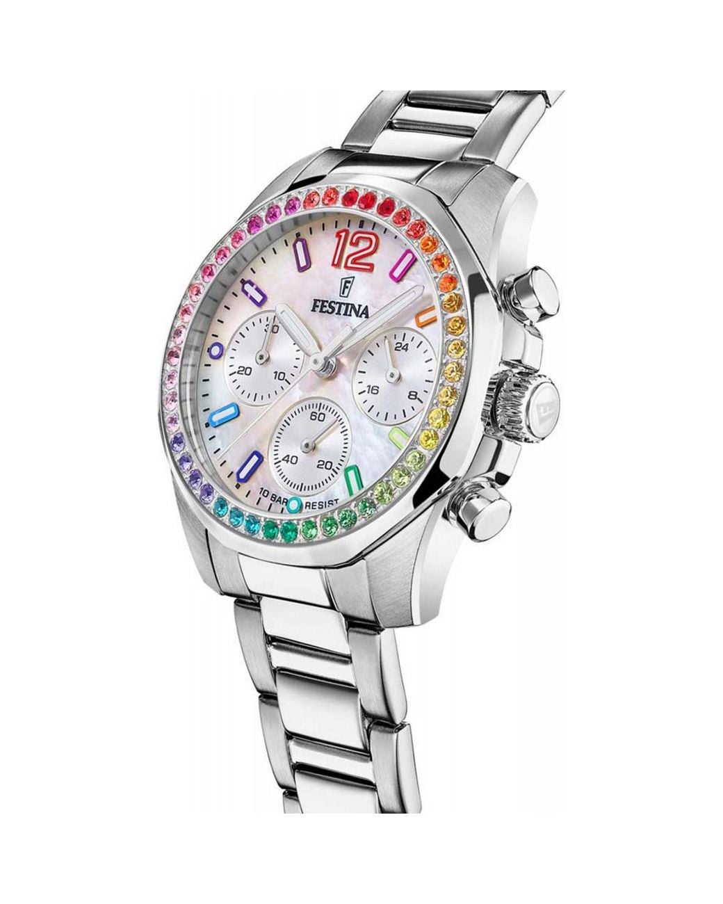 Festina Metallic F20606-2 Boyfriend 38Mm Quartz Watch