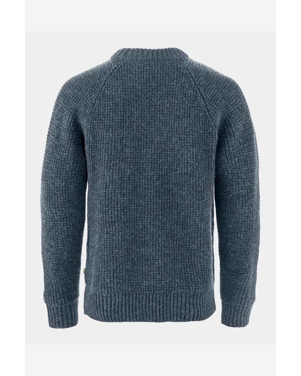 Fjallraven Blue Long Sleeve Crew Neck Jumper for men