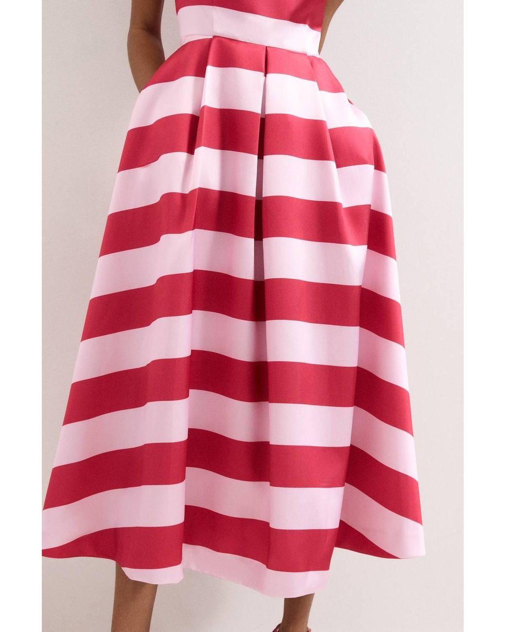 Phase Eight Red Petite Kiria Midi Dress