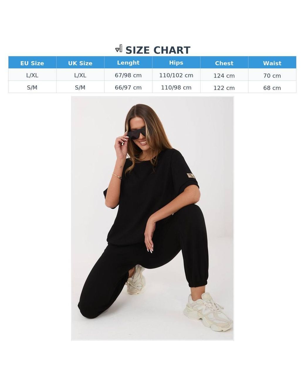 Love Lace Black Everyday Viscose Round Neck Sweatshirt Tracksuit