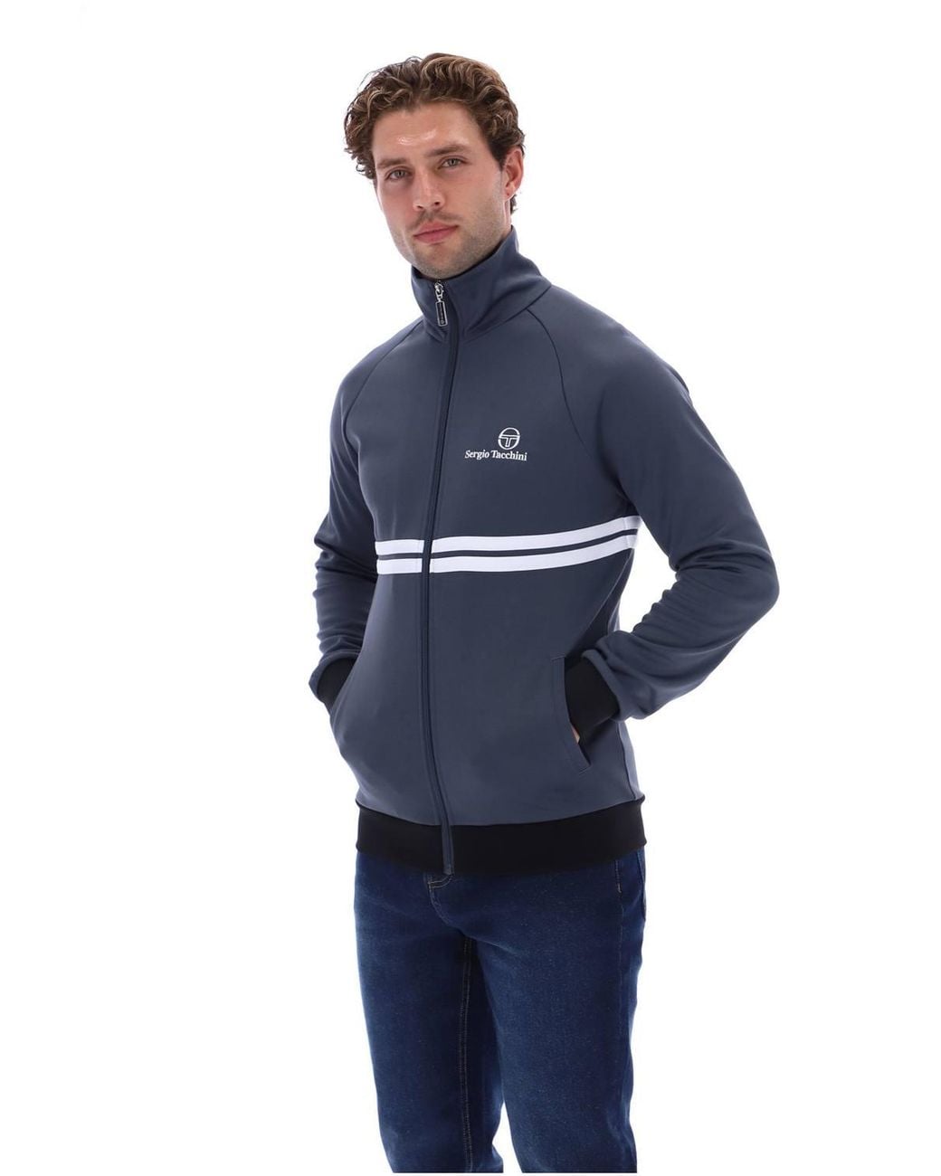 Sergio Tacchini Blue New Dallas Track Jacket Turbulence for men