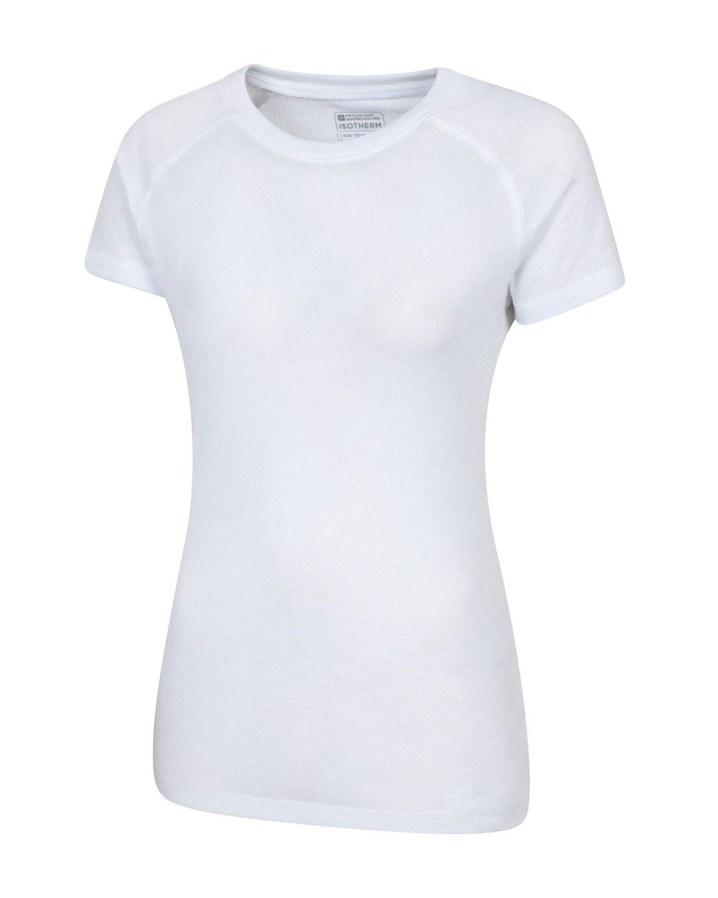 Mountain Warehouse White 'Talus' Lightweight Breathable Quick Wick Short Sleeve Thermal Top