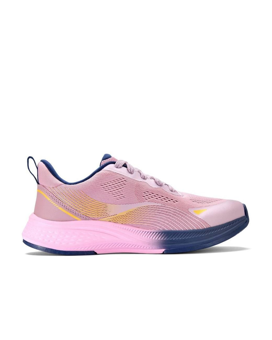 Clarks Pink Lumen Lace Youth Dusty Trainers, Lace Up