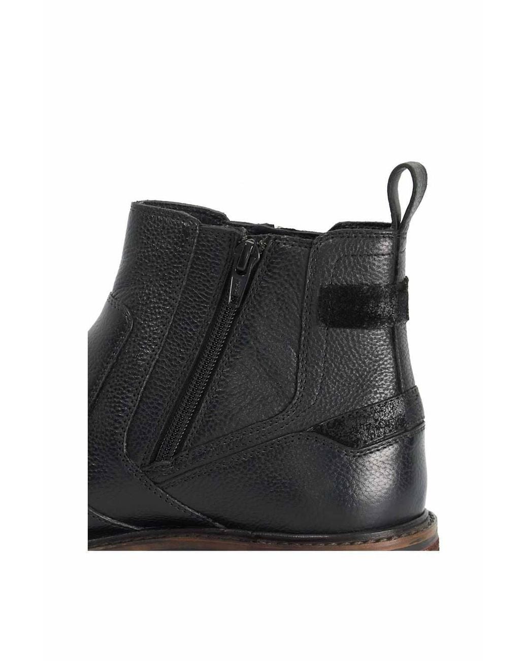 Dune Black 'Scouter' Leather Smart Boots for men