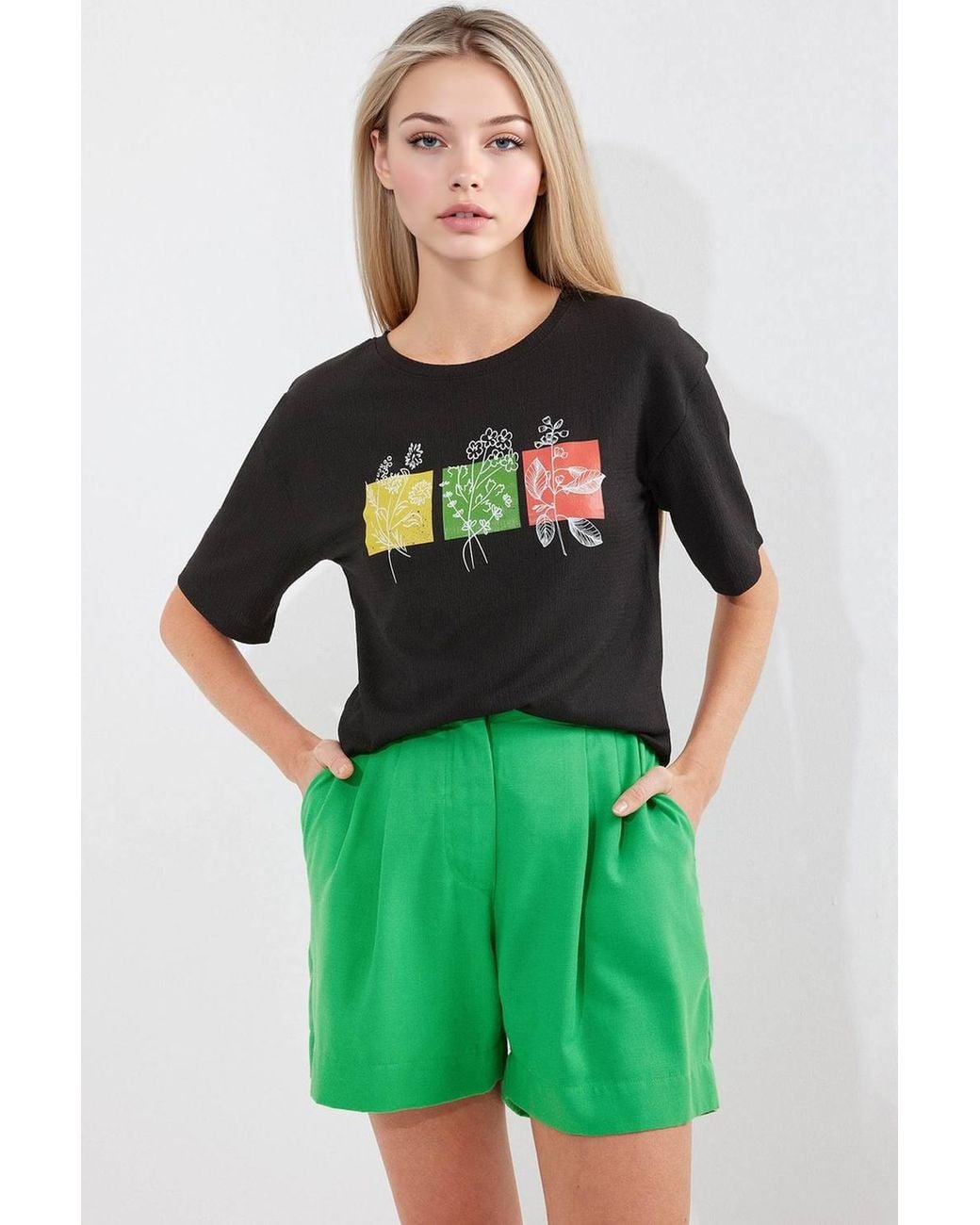 Bigdart Green Printed Crew Neck T-Shirt