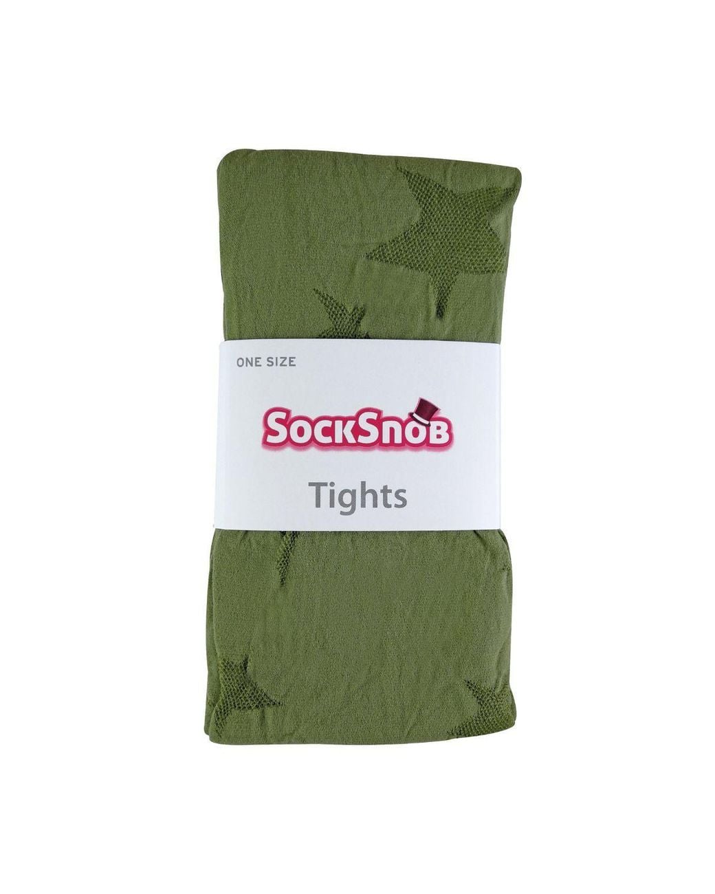 Sock Snob Green 1 Pack Coloured 80 Denier Opaque Patterned Soft Tights