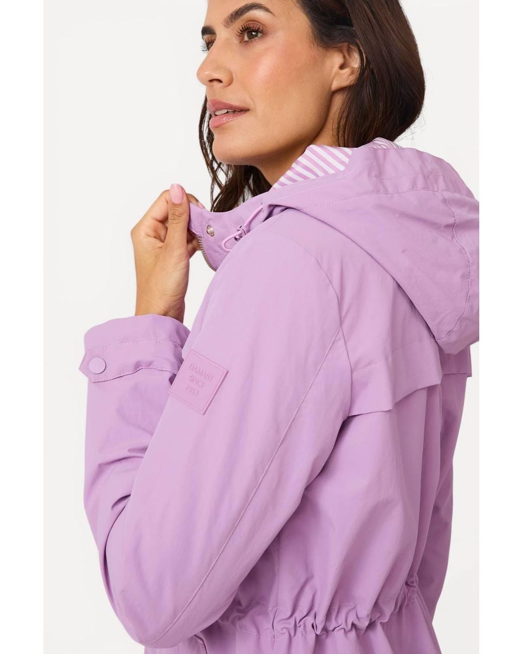 DAMART Pink Water-Repellent Hooded Jacket
