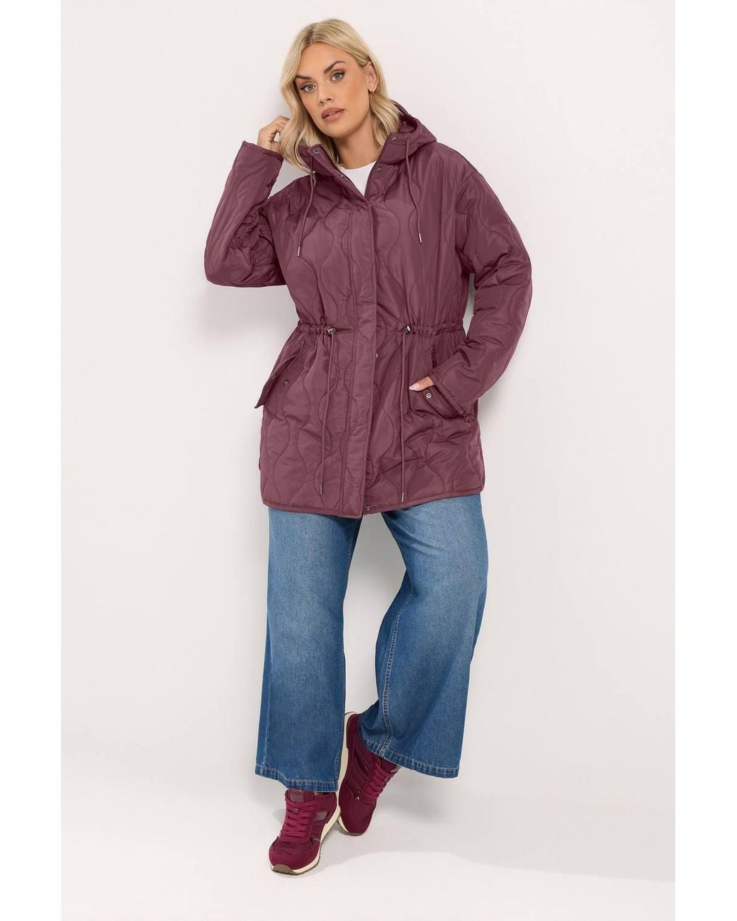 Yours Purple Lightweight Padded Jacket