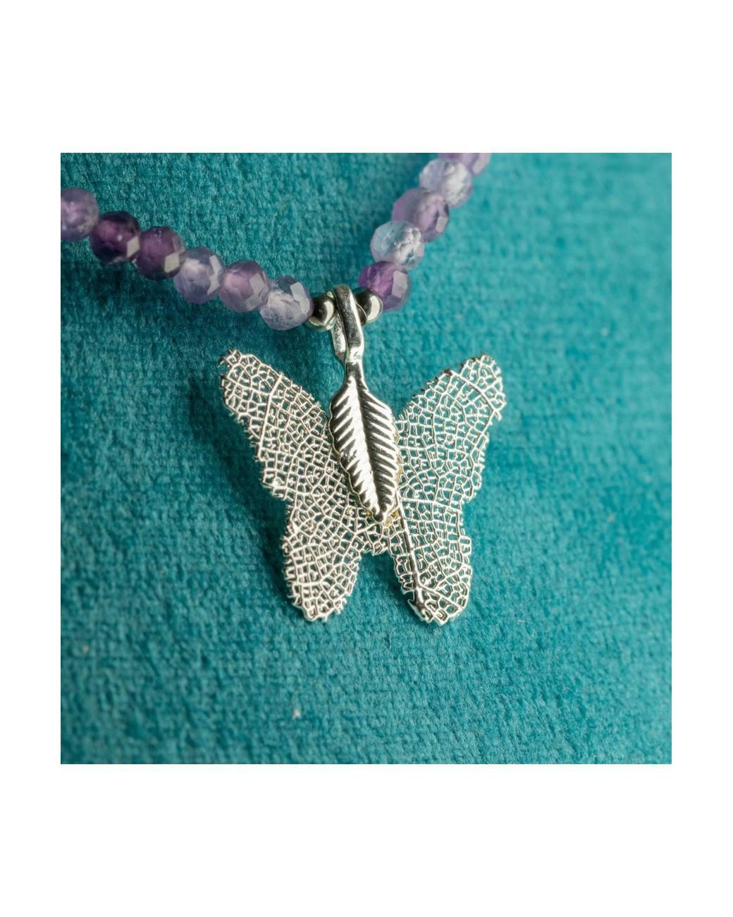 KDMD Purple Nymph Amethyst Gemstone Necklace