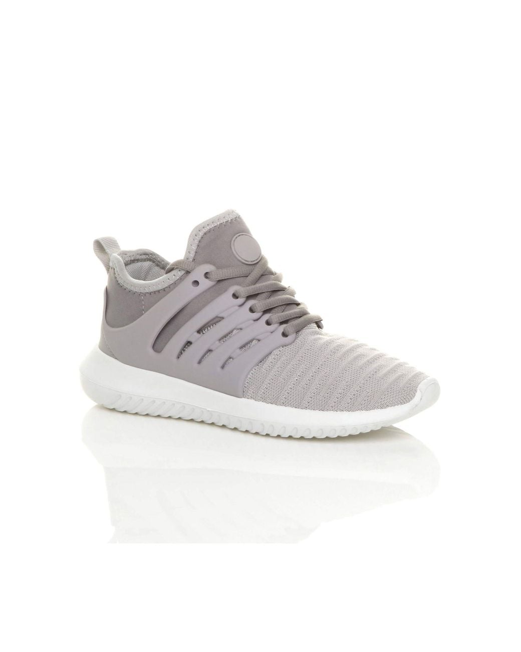 AJVANI White Lace Up Trainers