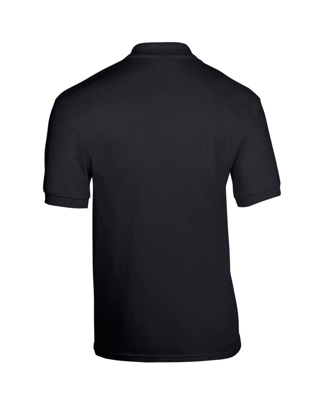 Gildan Black Adult Dryblend Jersey Short Sleeve Polo Shirt for men