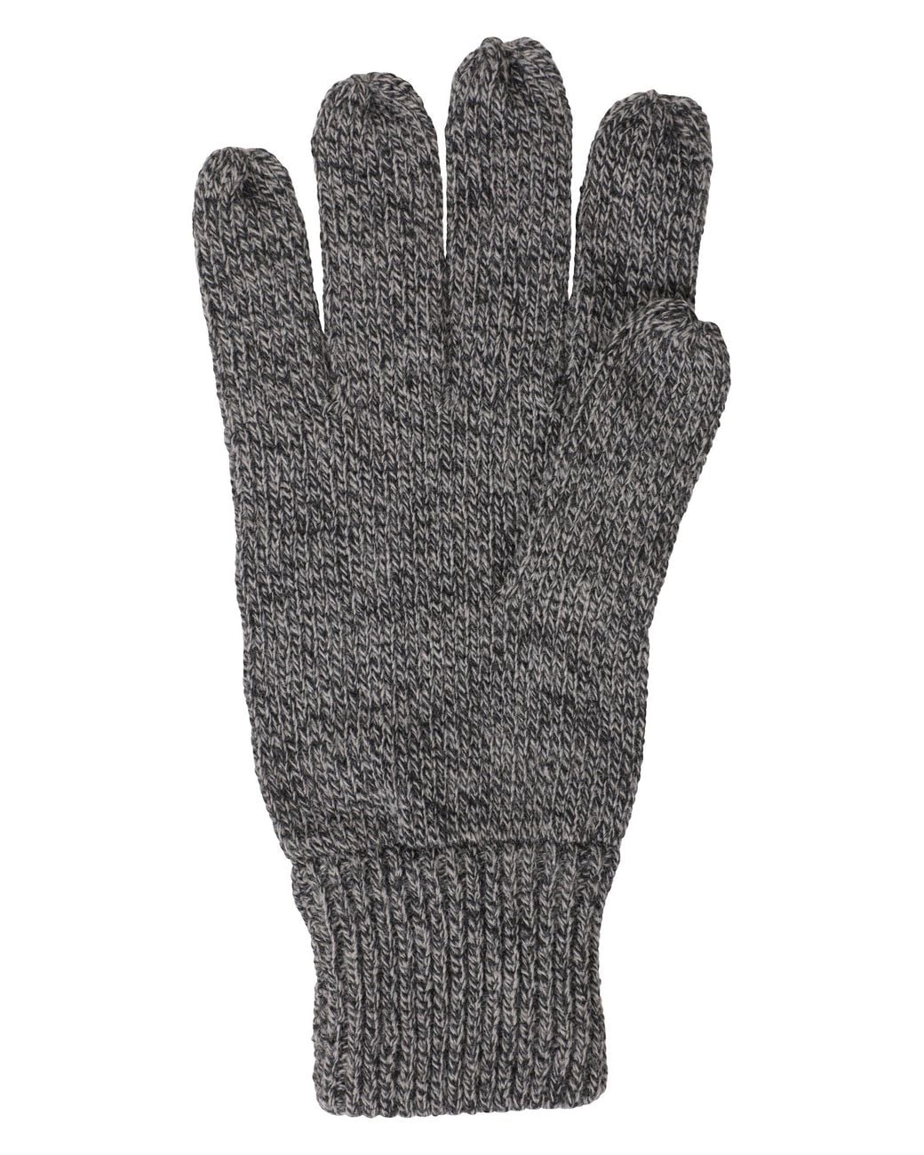 Mountain Warehouse Gray Compass Knitted Glove Everyday Winter Warm Gloves for men