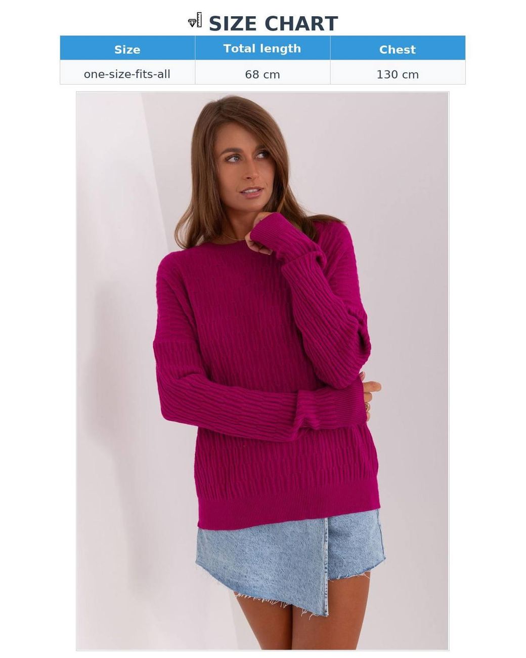 Love Lace Red Variegated Round Neck Long Sleeve Sweater Style 185721