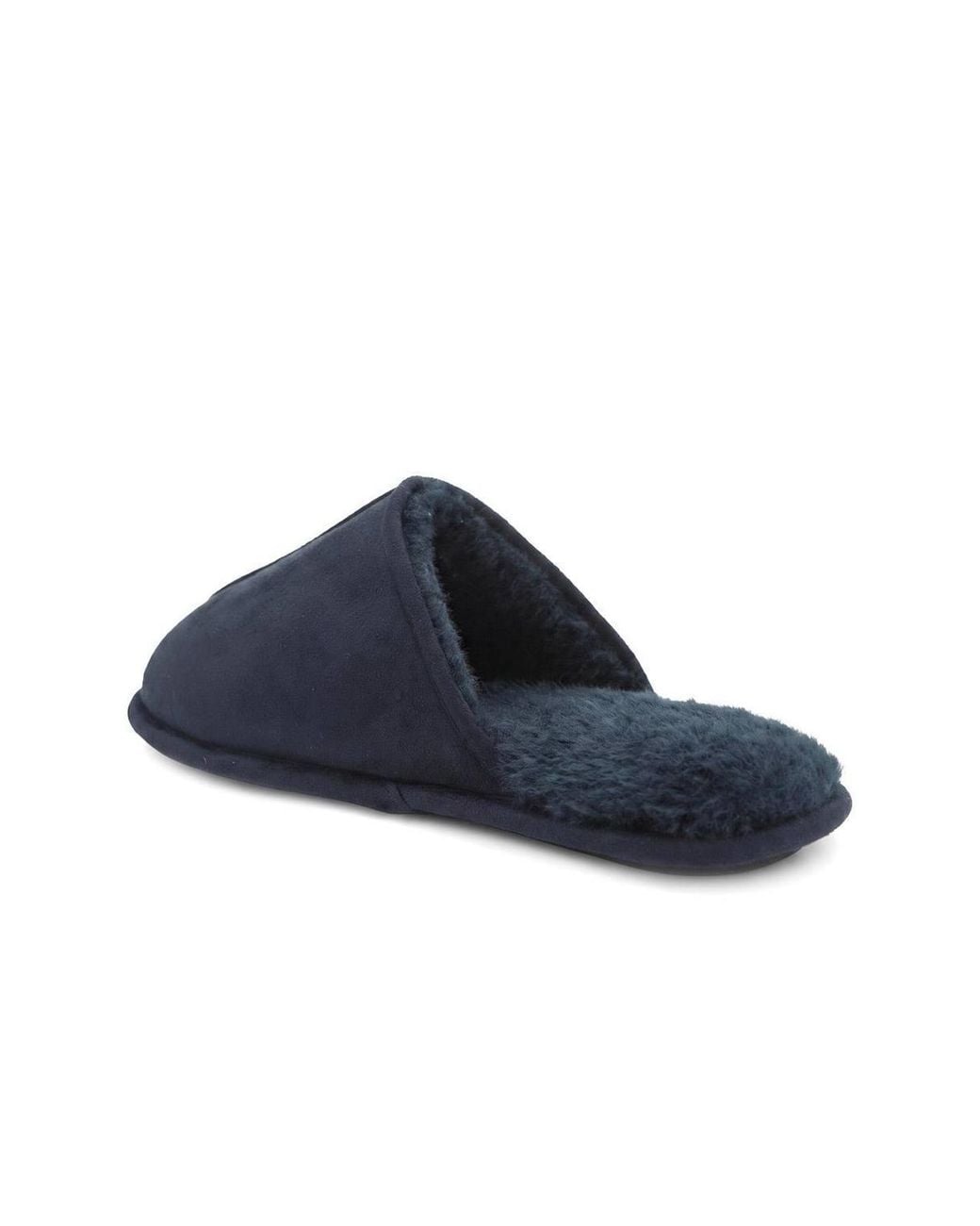 Pavers Blue Wide Fit Luxury Mule Slippers for men