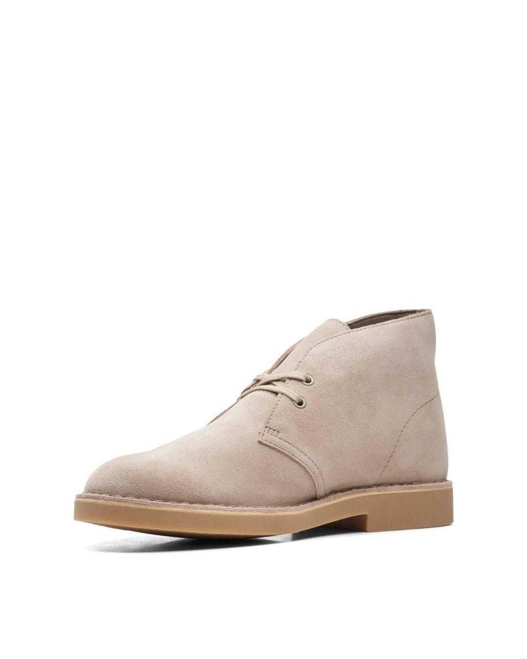 Clarks Natural Desert Boot Evo Sand Suede Ankle Boots, Desert Boots, Lace Up for men