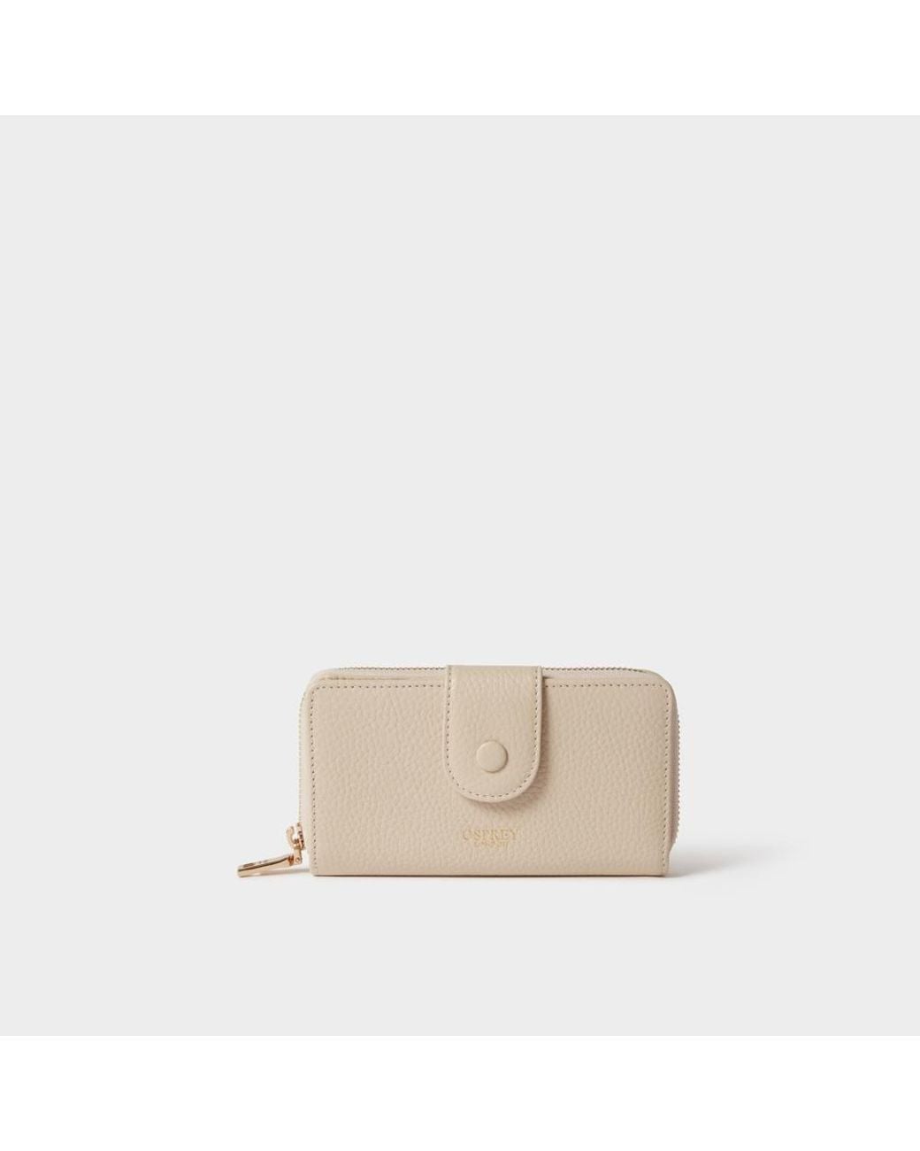 Osprey Natural The Core Medium Leather Popper Matinee Purse