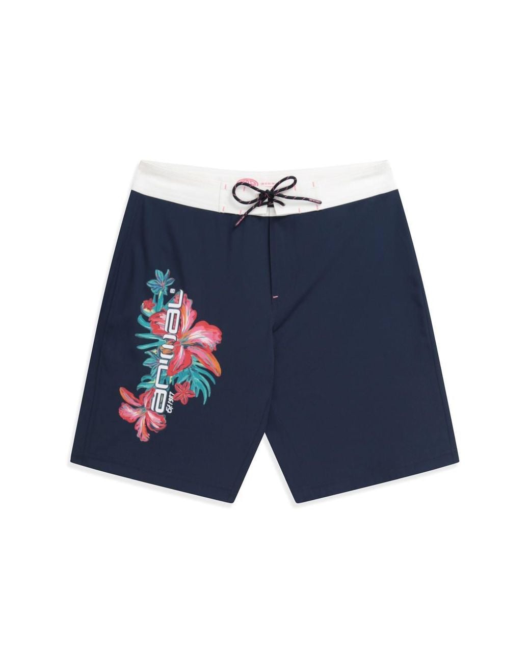 Animal Blue 'Nora' Quick Dry Adjustable Tie Waist Repreve Our Ocean Board Shorts