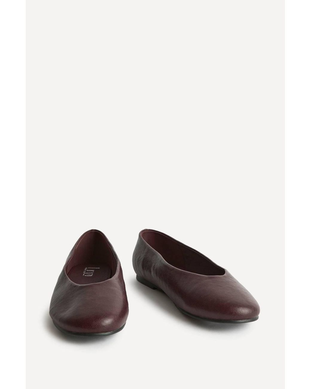 Linzi White Astra Wide Fit Ballet Flats