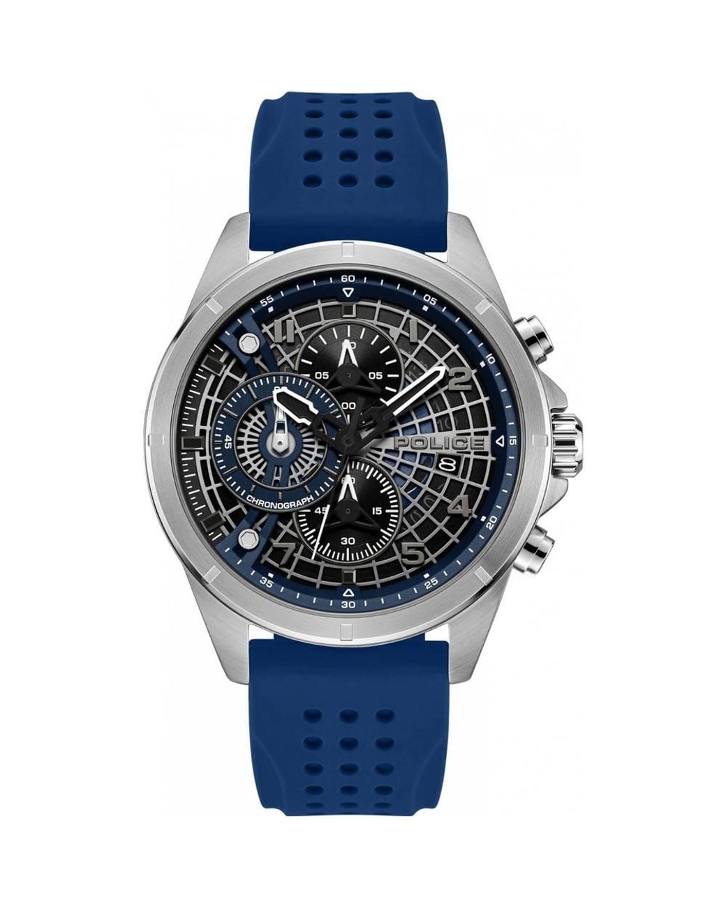 Police Metallic Pewgo0000102 Cipher 53Mm Quartz Watch for men