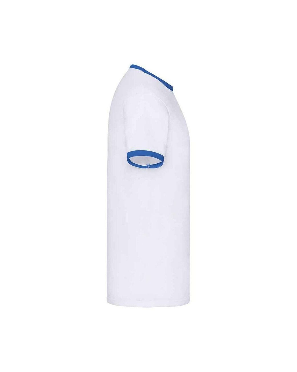Fruit Of The Loom White Ringer Contrast T-Shirt for men