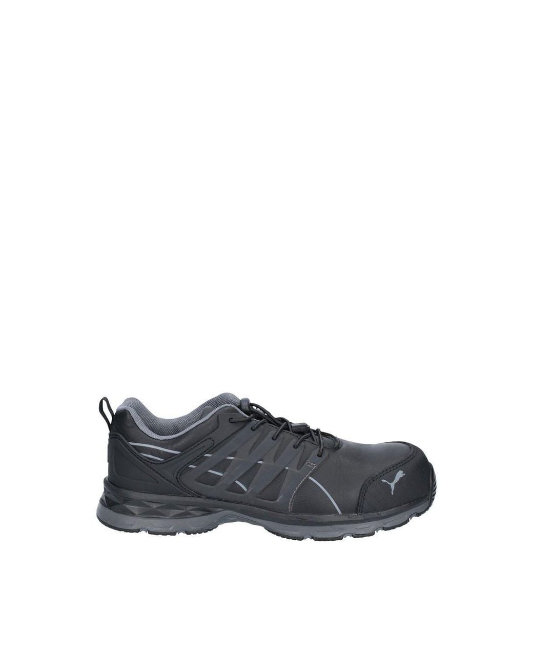 PUMA Black 'Velocity 2.0' Leather Safety Shoes for men
