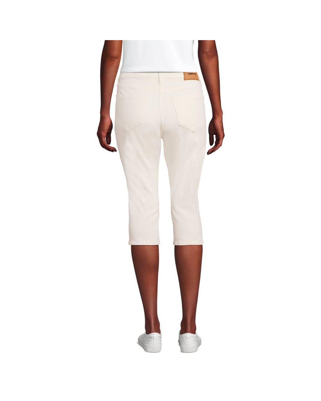 Lands' End Blue All-Day Coolmax Capri Jeans