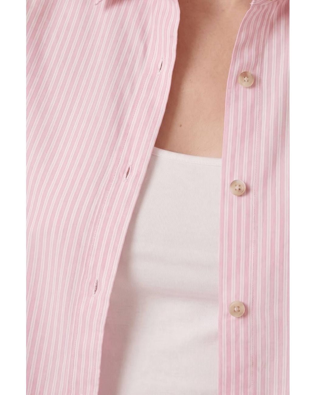Style Cheat Pink Pinstripe Long-Sleeve Shirt