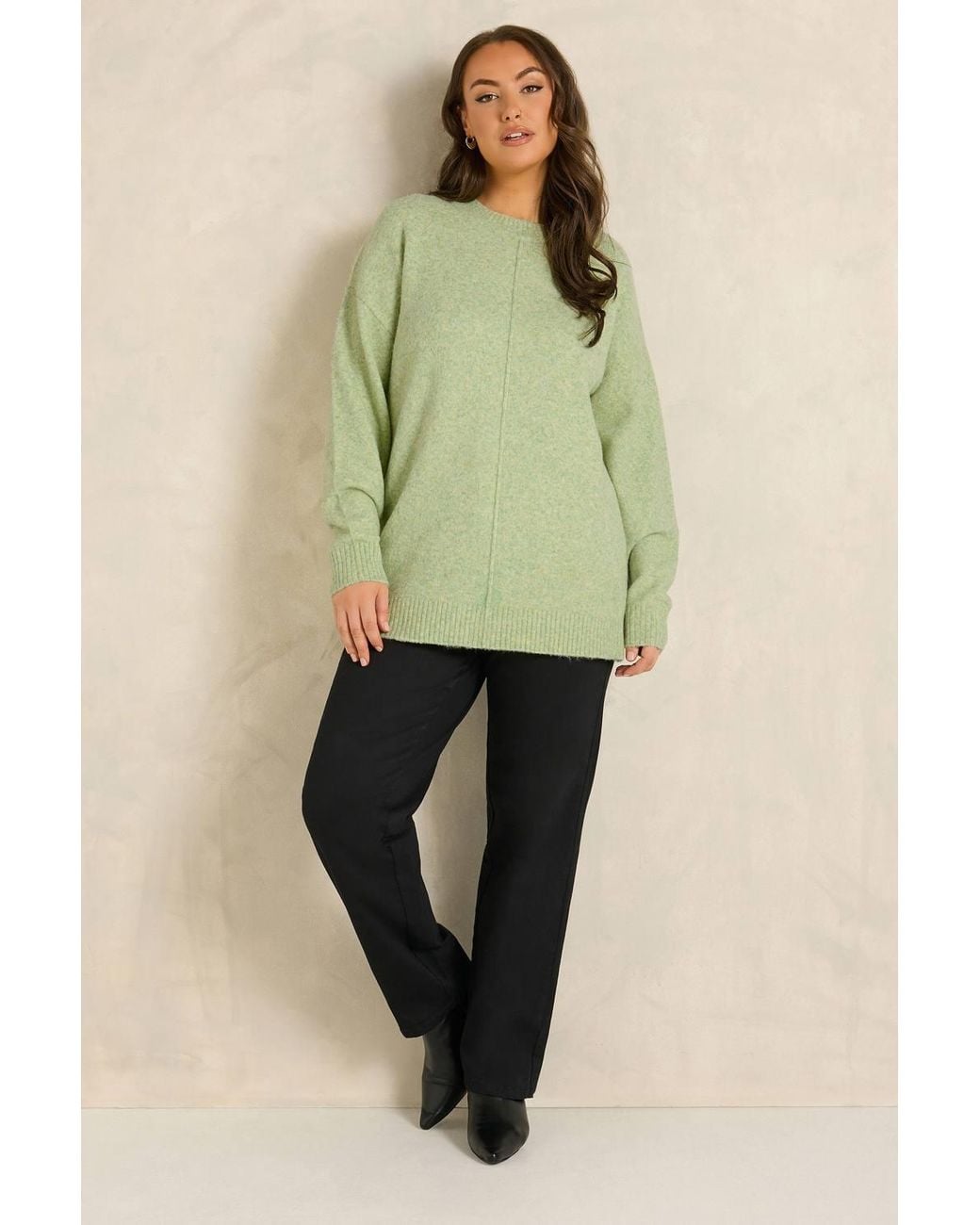 Evans Green Front Seam Jumper