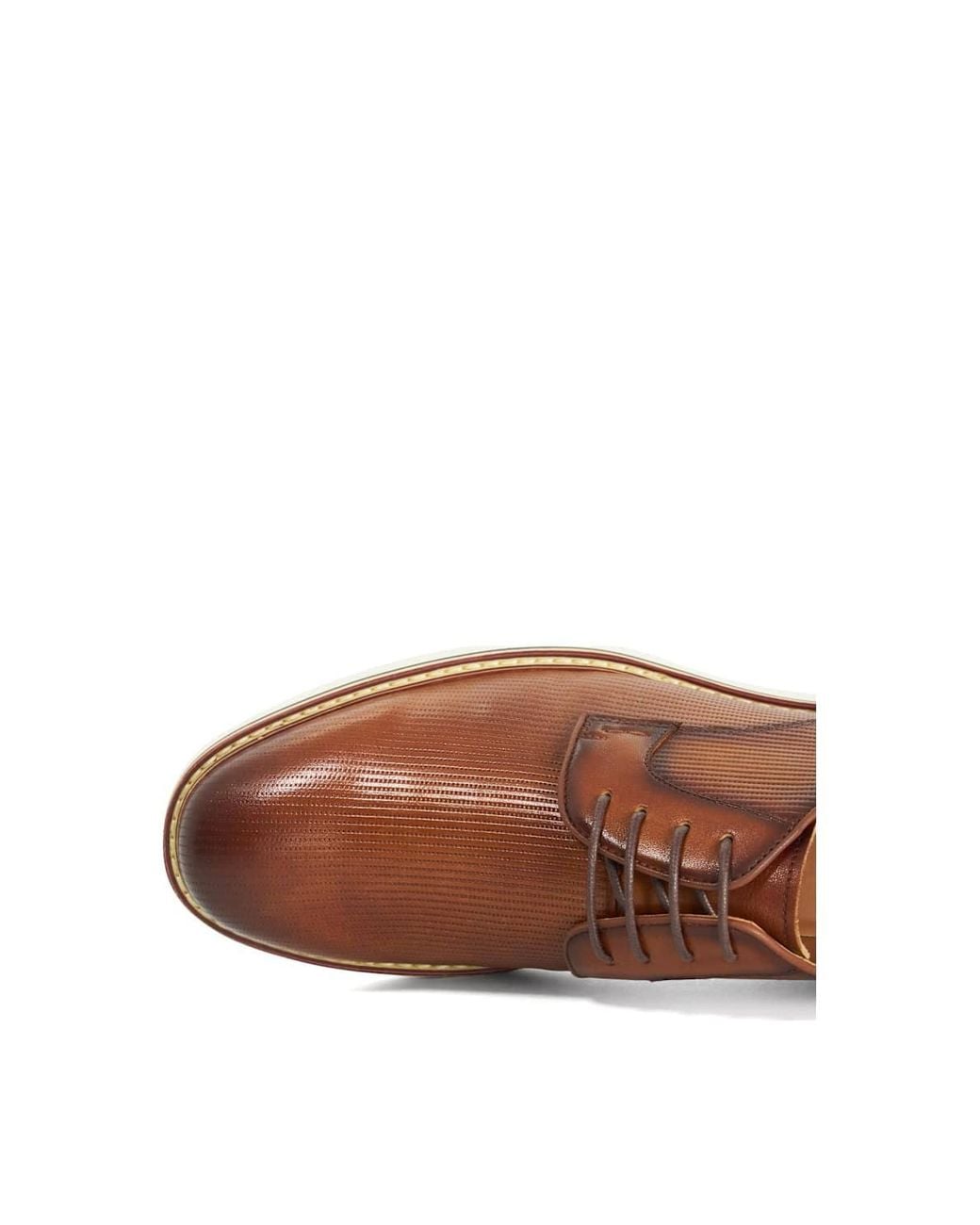 Dune Brown 'Brinny' Leather Casual Shoes for men