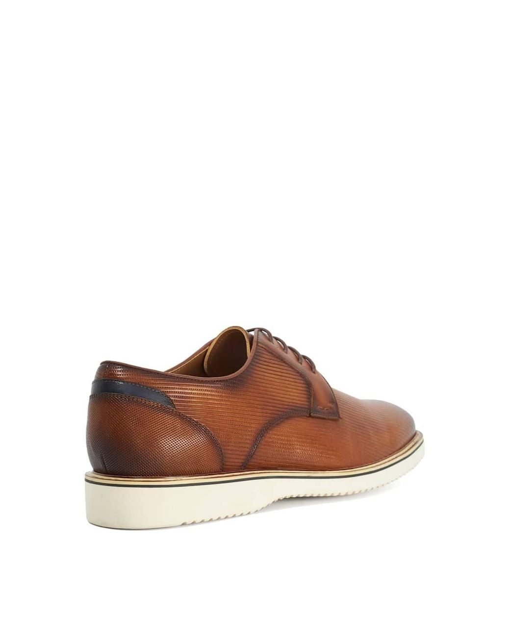 Dune Brown 'Brinny' Leather Casual Shoes for men