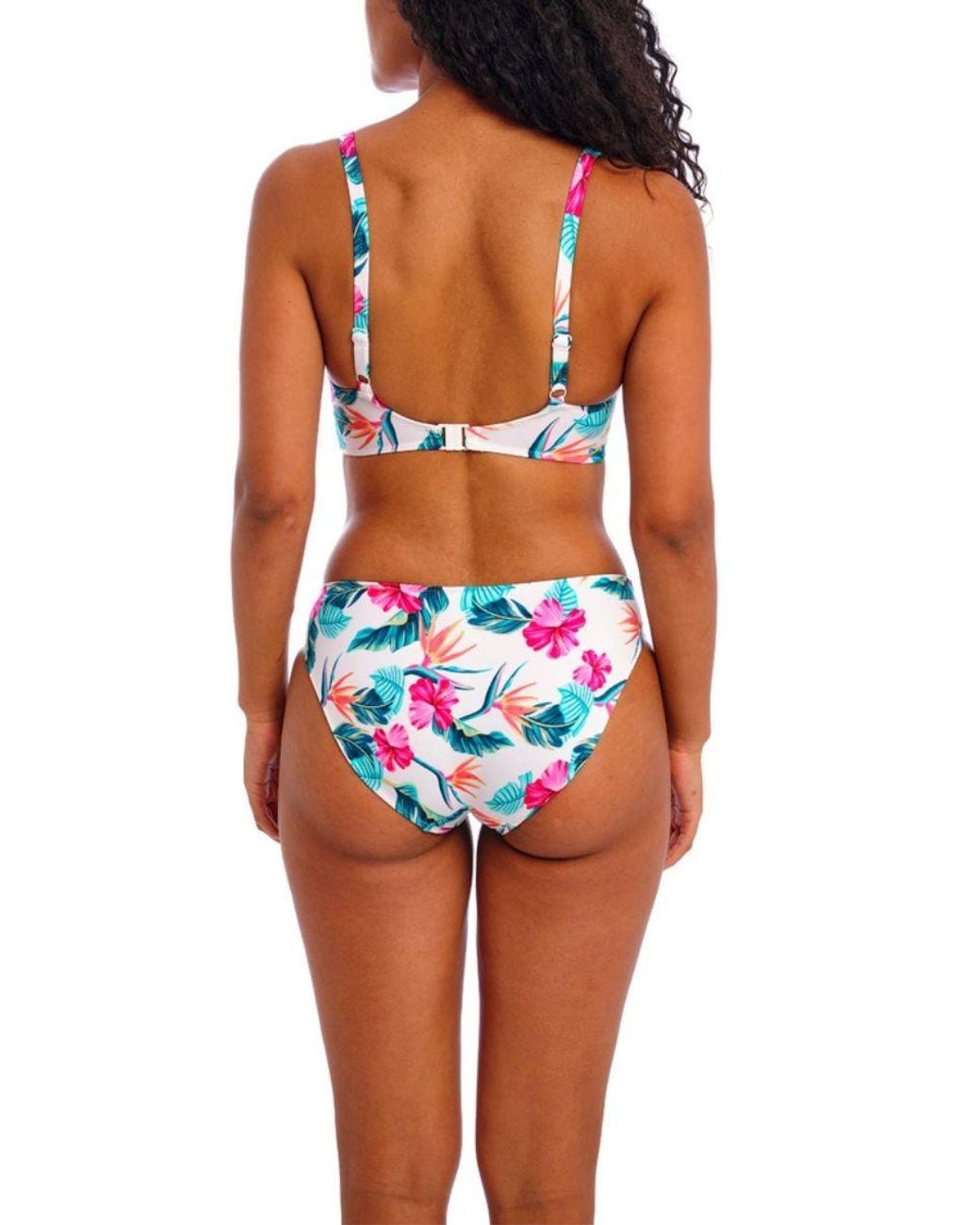 Freya Blue Palm Paradise Plunge Bikini Top